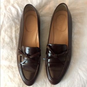 J crew brown loafers - like new